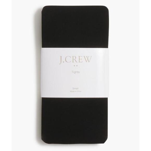 J.Crew Factory Women's Polyamide Blend Semi-Opaque Tights CD815 Black Size L NWT - Picture 1 of 2